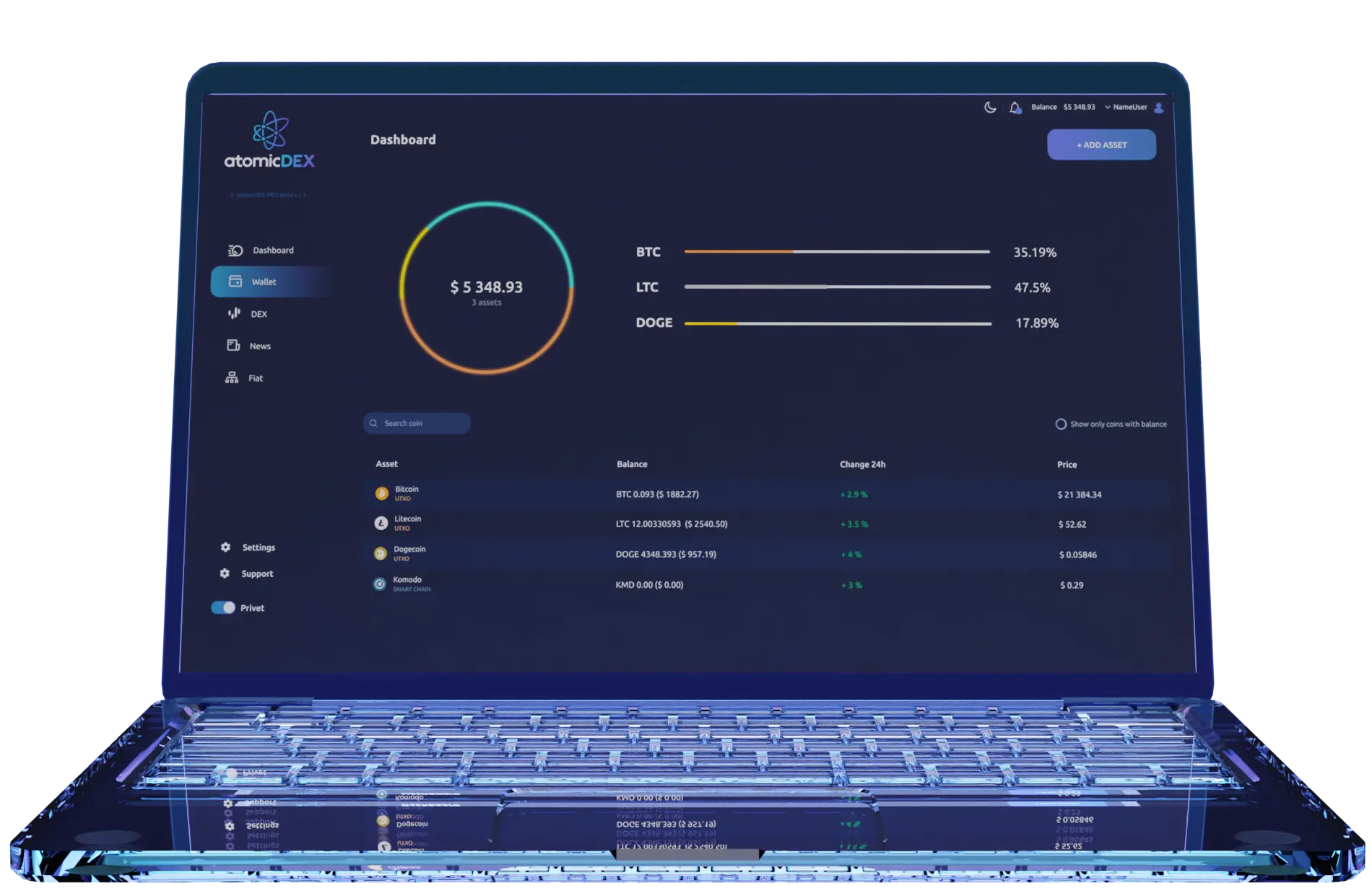 Komodo Wallet desktop